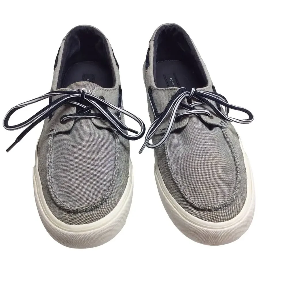 Tommy Hilfiger Gray Topsiders Boat Shoes Men’s 8.5